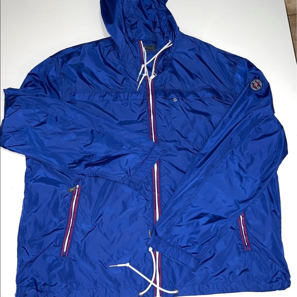 - Polo Ralph Lauren Nylon Windbreaker Jacket Navy Blue Men's